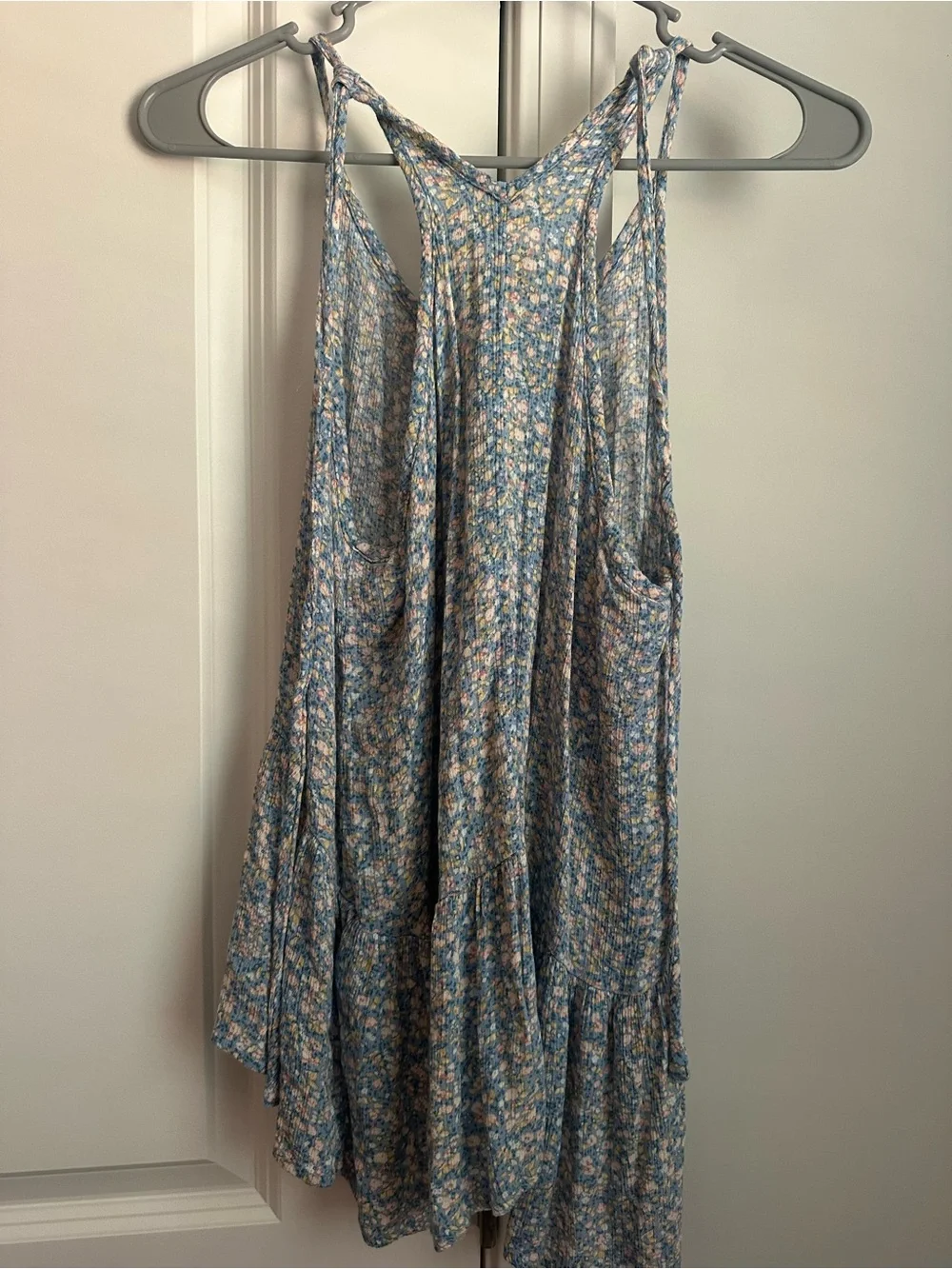 Mossimo Supply Co. Light Blue Floral Swing Camisole